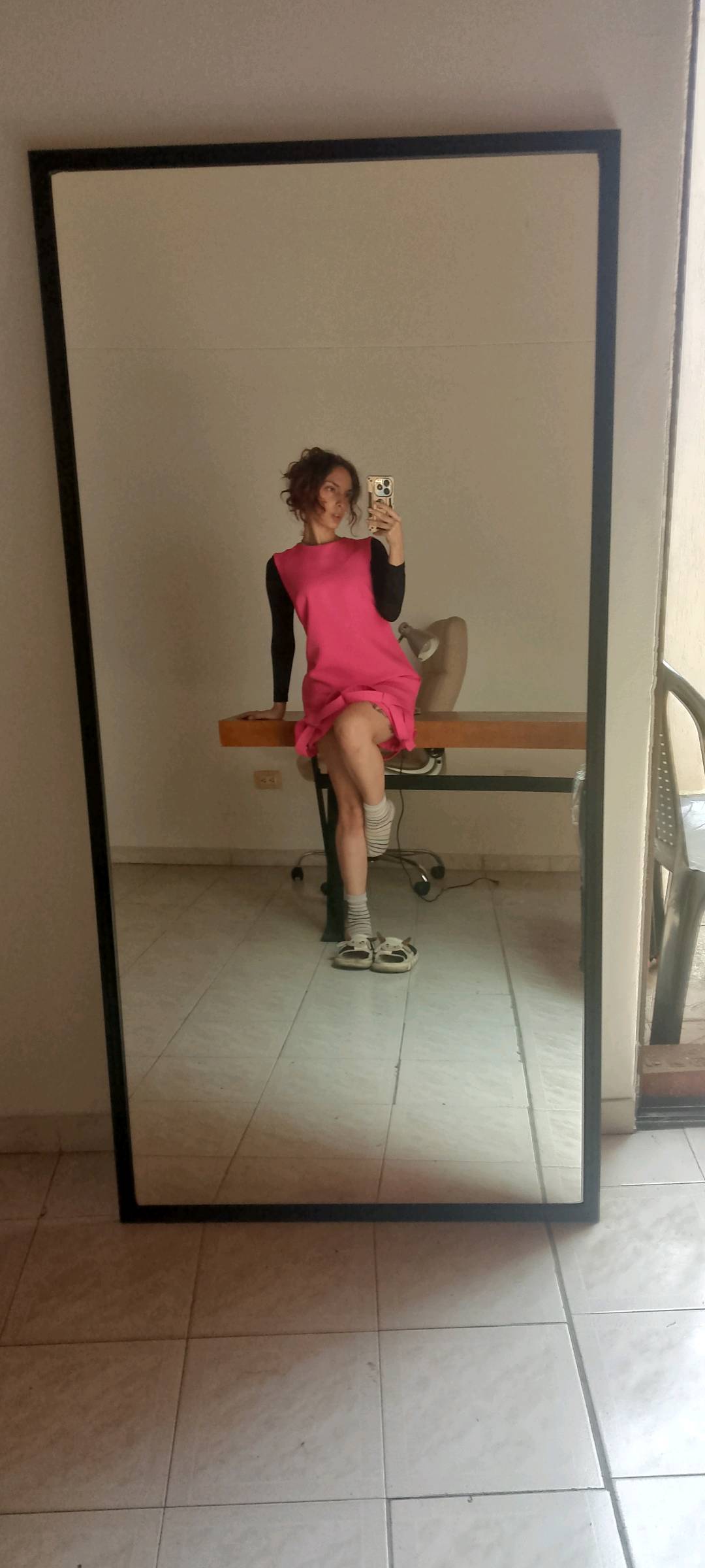 Woman getting ready for the evening